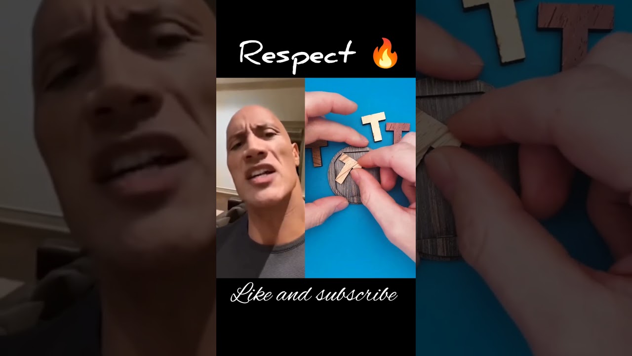 The Rock reaction 🤯🔥 | #shorts #therock #reaction #puzzle |