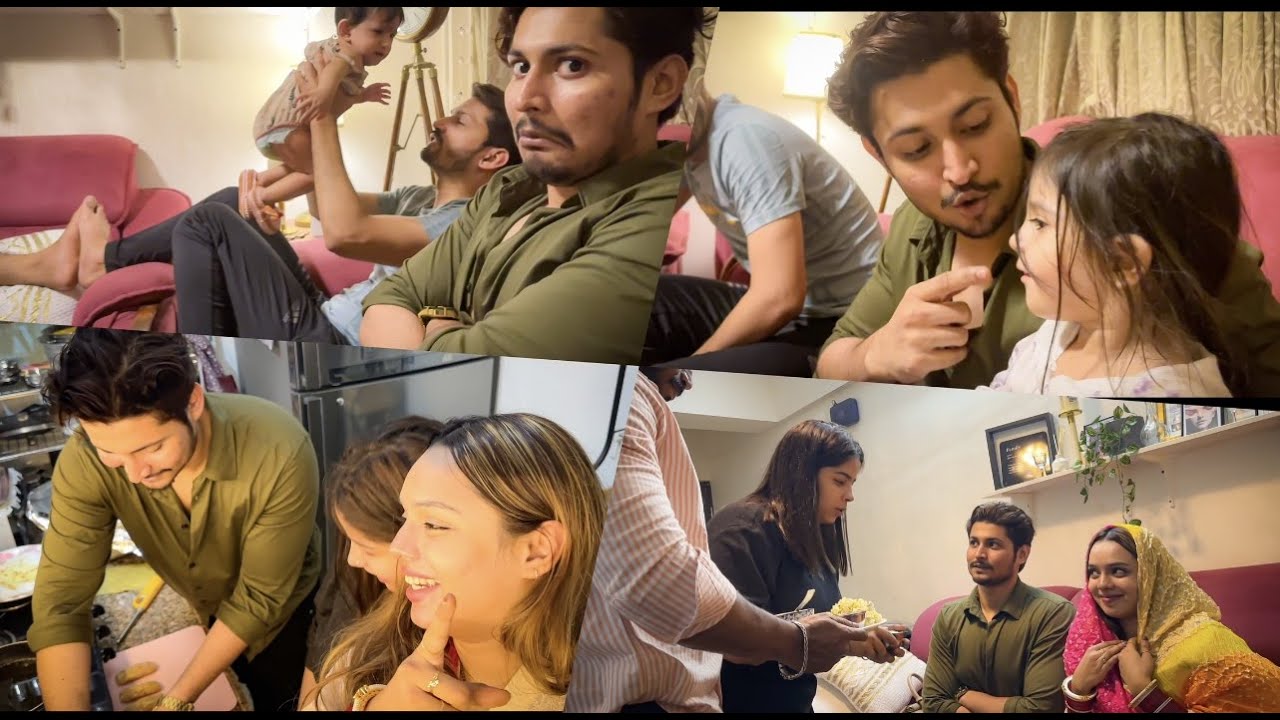 Daawat Me Khud Khana Banana Padha 😏 | Bacha Sambhalne Ki Training Bhi Shuru Kardiya 😝 | Niyan ❤️