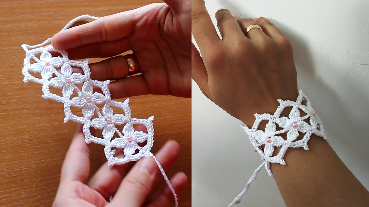 САМЫЙ КРАСИВЫЙ БРАСЛЕТ КРЮЧКОМ !!!  crochet bracelet