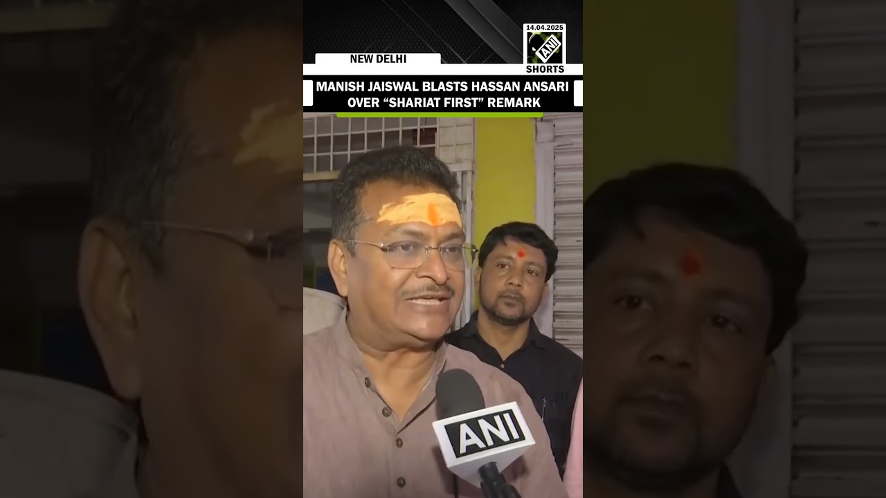 BJP’s Manish Jaiswal targets Minister Hassan Ansari over alleged “Shariat First” remark
