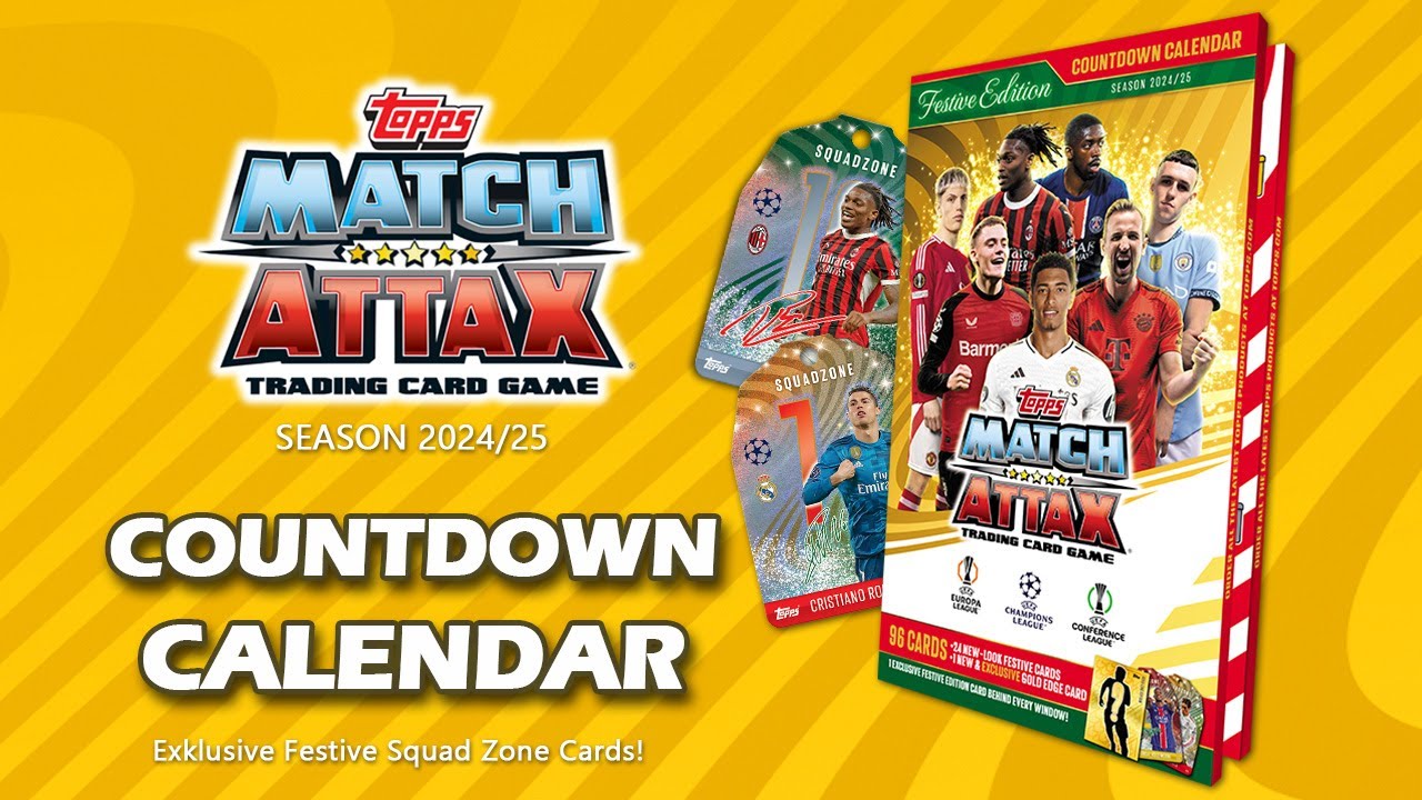 TOPPS UEFA Club Competitions Match Attax 2024/25 - COUNTDOWN CALENDAR