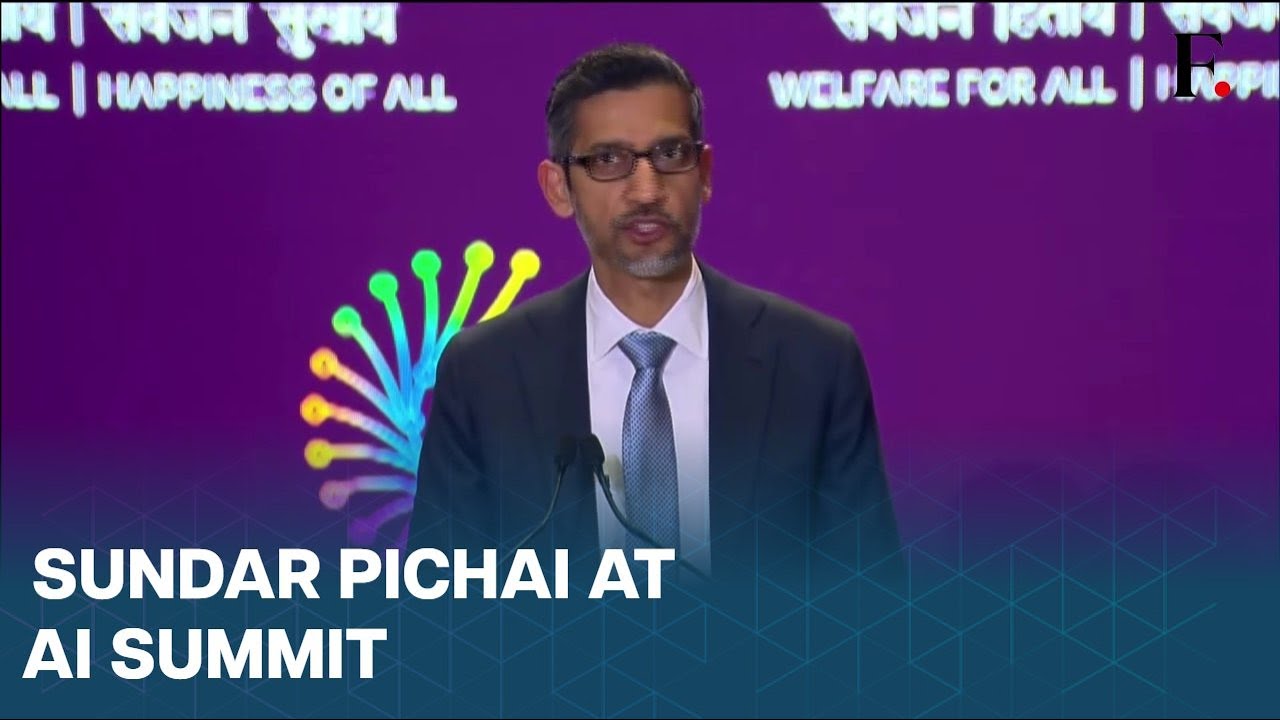 #FirstpostNews: Google CEO Sundar Pichai Hails India AI Summit, Says Vizag Going to Become Global AI