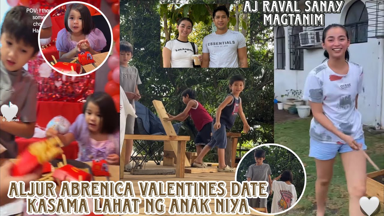 Aljur Abrenica valentines date nila ni Aj Raval kasama lahat ng anak sa simpleng resto napili nila