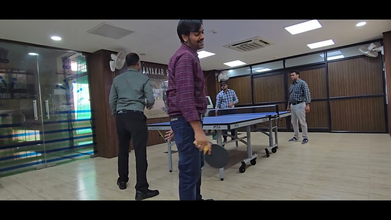 work hard, play harder! 🏓 Team spirit and quick reflexes on the TT table after office hours. 