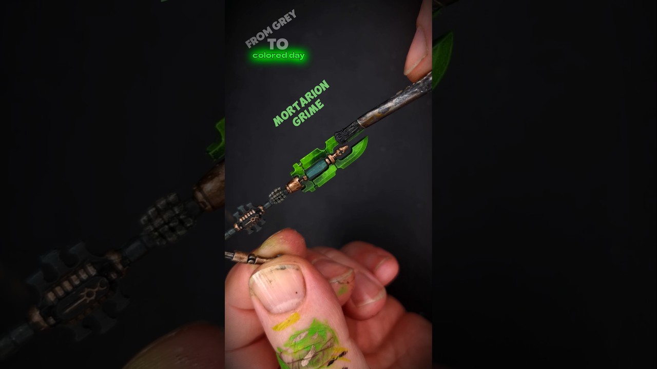 WARHAMMER 40k ILLUMINOR SZERAS Necrons painting tutorial weapon green glowing