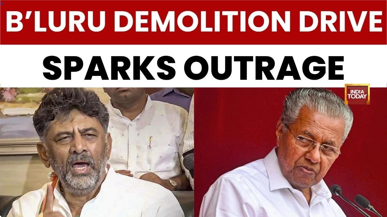 Karnataka Deputy CM D.K. Shivakumar Slams Pinarayi Vijayan Over Bengaluru Demolition Remarks