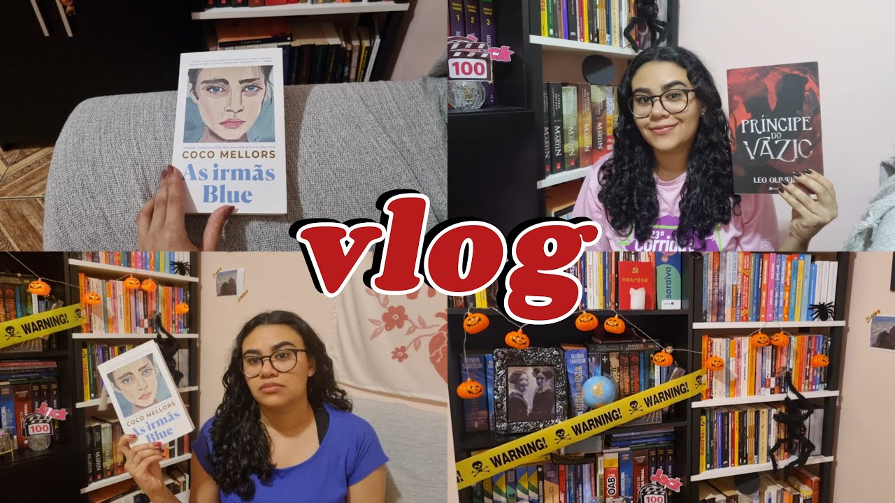 vlog de leitura #58: decoração de halloween e lendo livros físicos 🎃📖🗡️