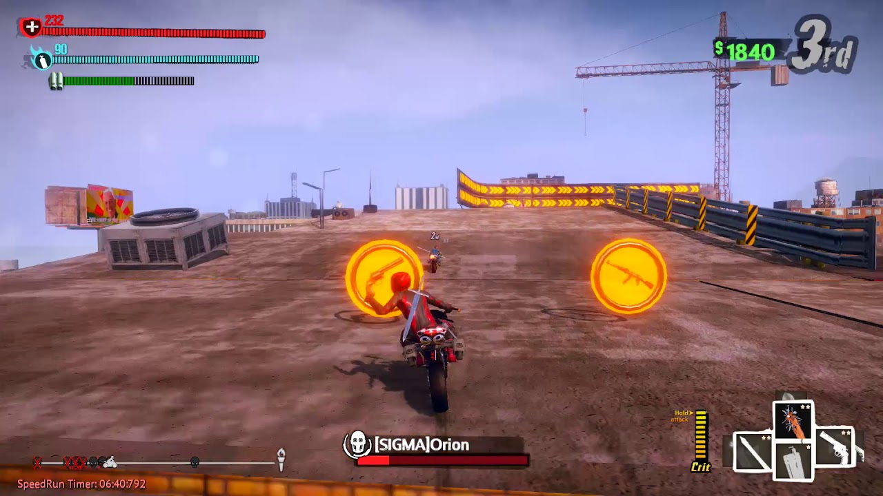 Road Redemption (PS4) - Rooftop Glitch