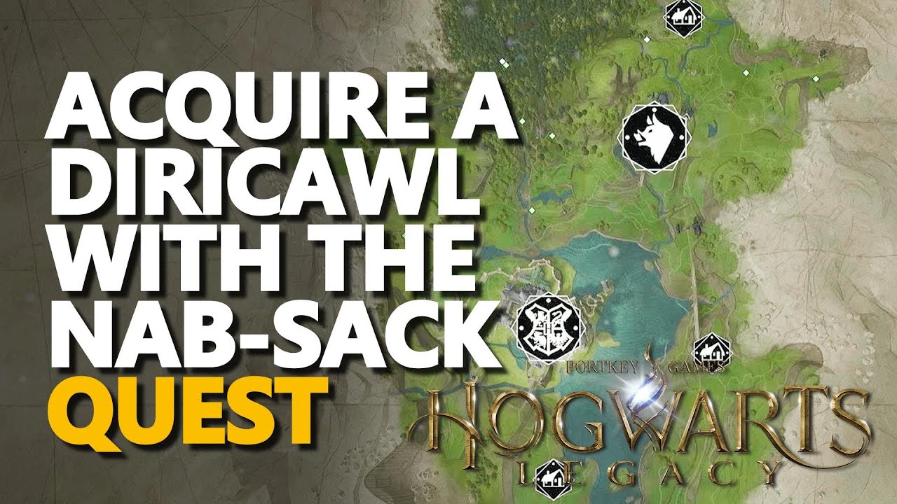 Acquire a Diricawl with the nab-sack Hogwarts Legacy