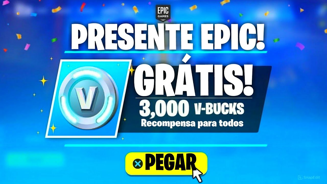 🔥RESGATE AGORA! NOVO PRESENTE GRÁTIS NO FORTNITE! (SKINS e RECOMPENSAS DE GRAÇA PARA TODOS!)