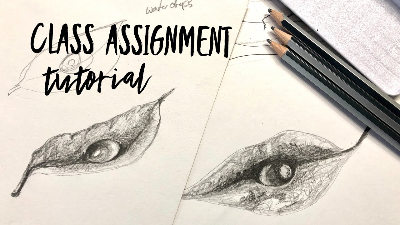 Class Assignment: A quick water drop sketch ~ WATERCOLOR by Scarlett Damen