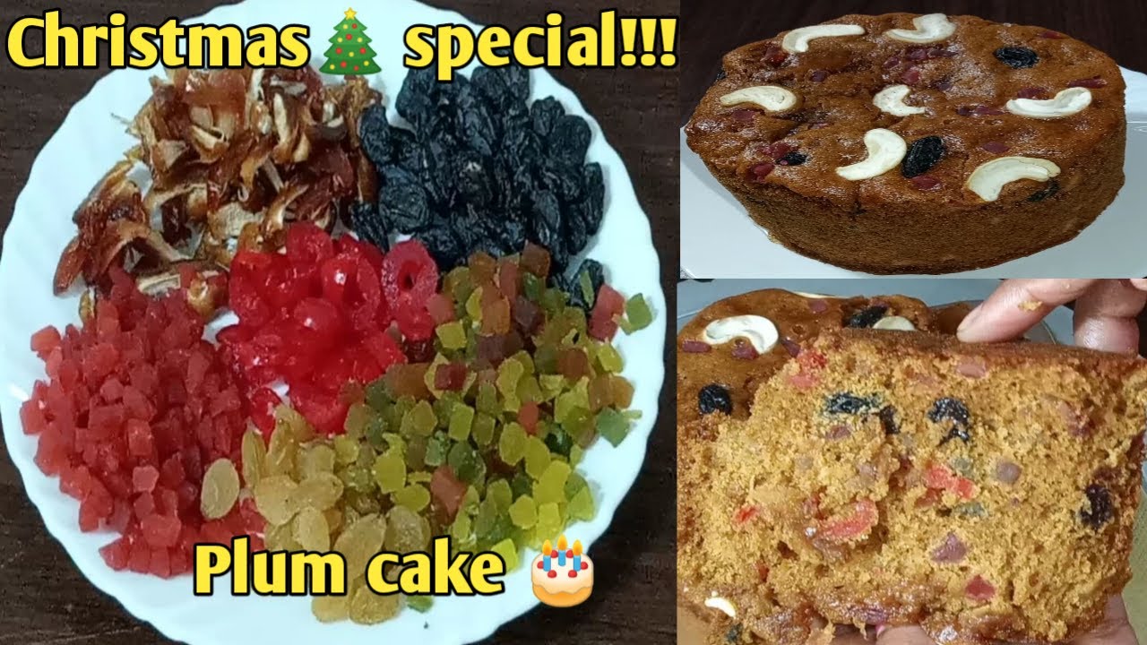 Christmas special 💯 Plum cake recipe in tamil/soaked plum cake/fruits cake