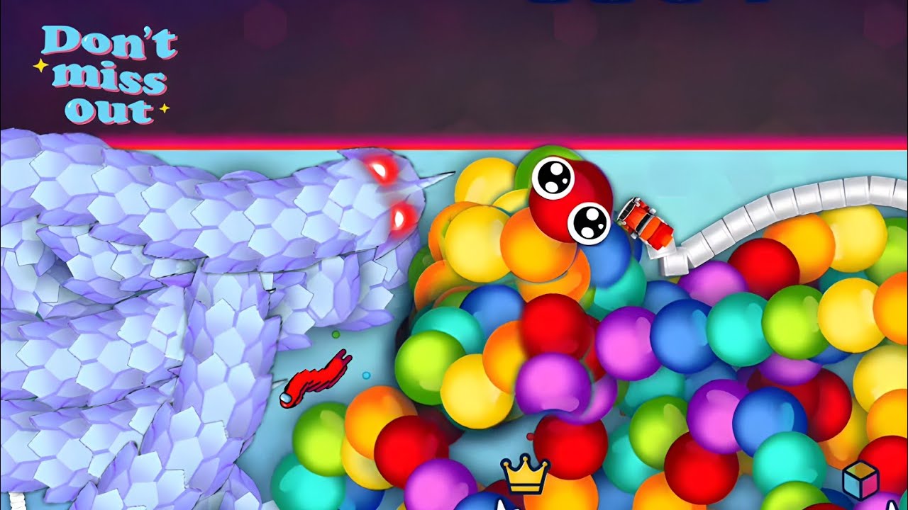 Snake Io 🐍 Mega-Truck Vs Rainbow Snake Skin Epic SnakeIo Gameplay