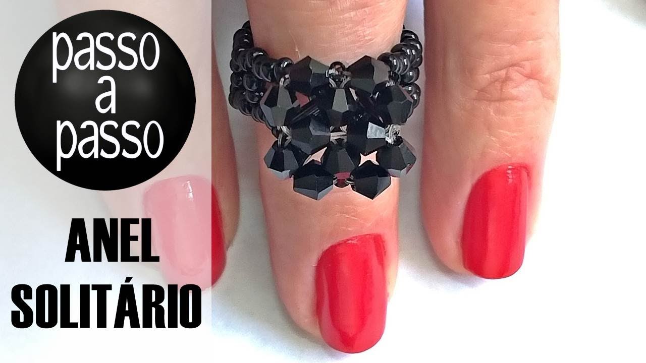 Como fazer anel com canutilho, balões e miçangas