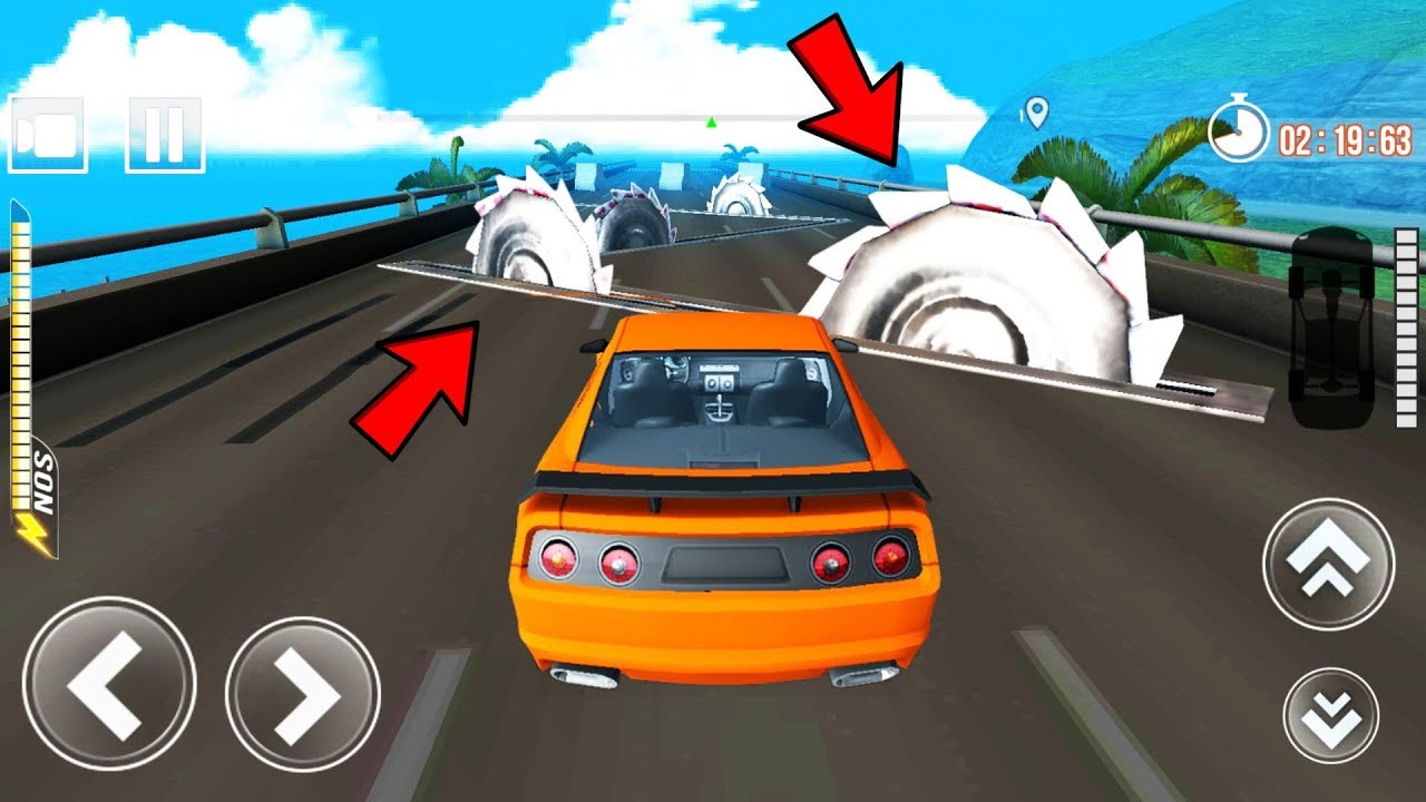 Car Crushing Speed Car Bumps Challenge Android Gameplay
