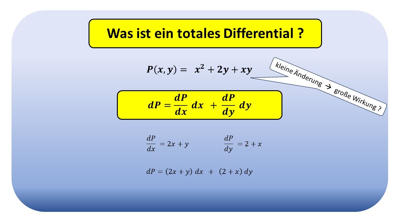 Was ist ein totales Differential ?