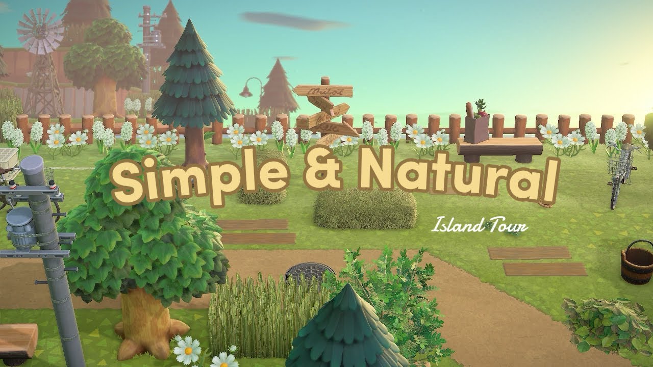 Gorgeous Simple & Natural Island | Island Tour | Animal Crossing New Horizons