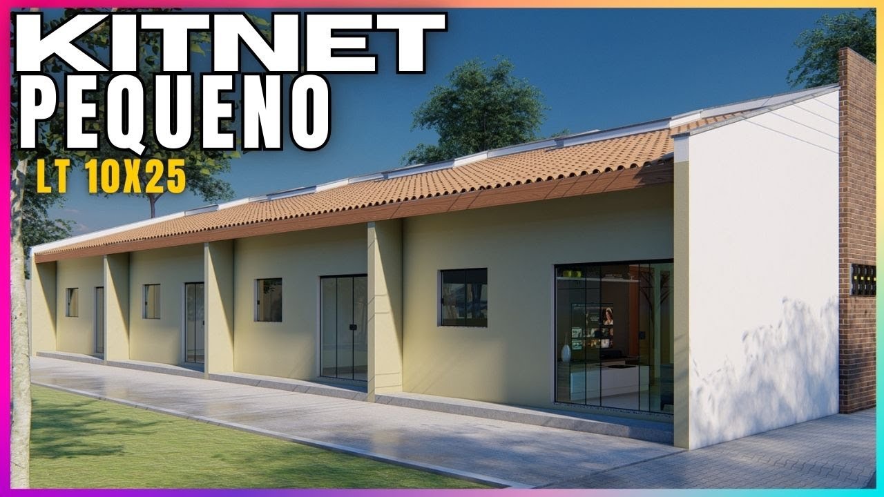 KITNET PEQUENO MODERNO COM TELHADO APARENTE [kitnet pequena]