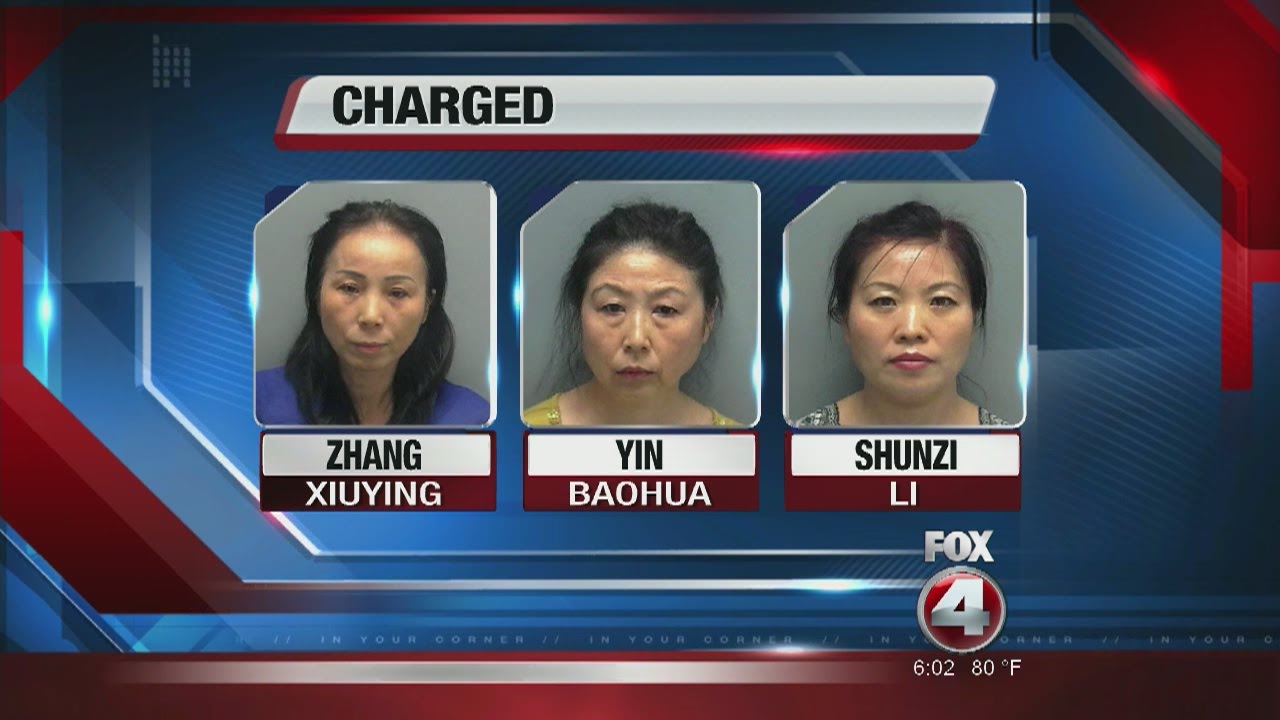 BONITA MASSAGE PARLOR PROSTITUTION BUSTS