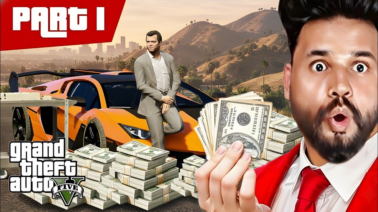 GTA 5 First Time Bank Robbery 💸🔥 | Hindi Dubbed GTA V Gameplay#1
