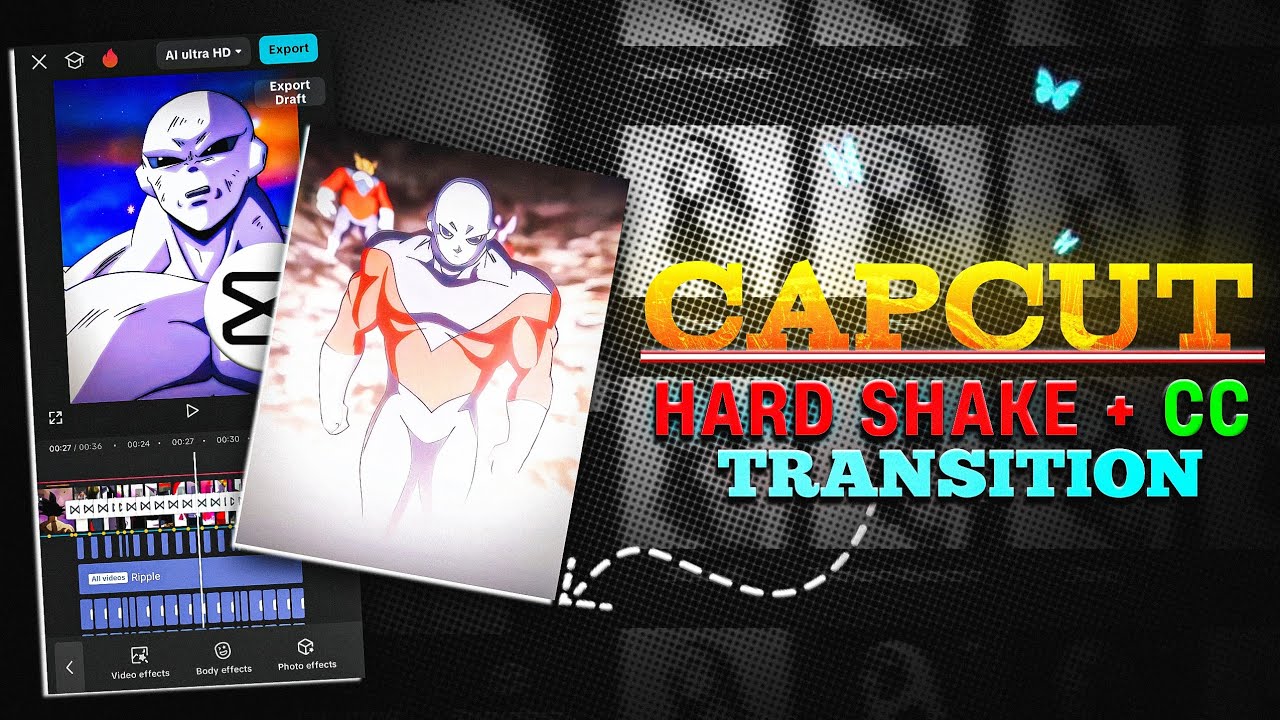 Capcut Hard Shake + CC || Учебное пособие по переходу Hard Shake в Capcut || Редактирование Oriki