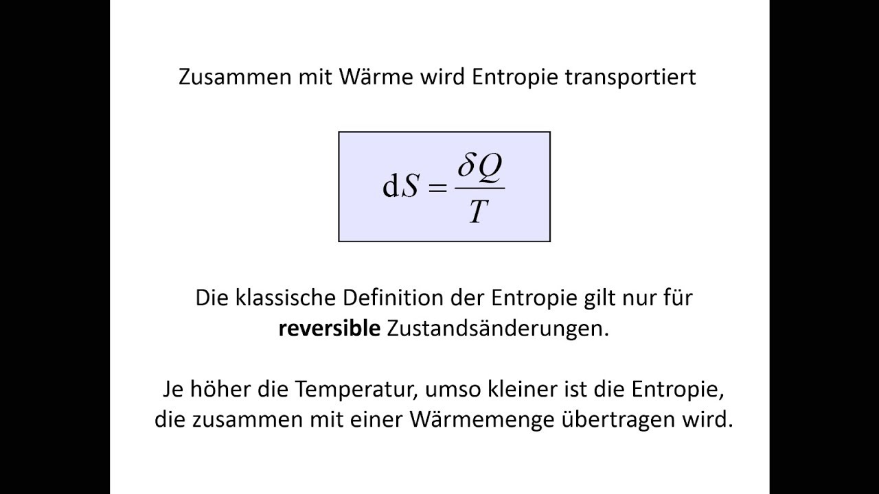 Entropie, klassische Definition