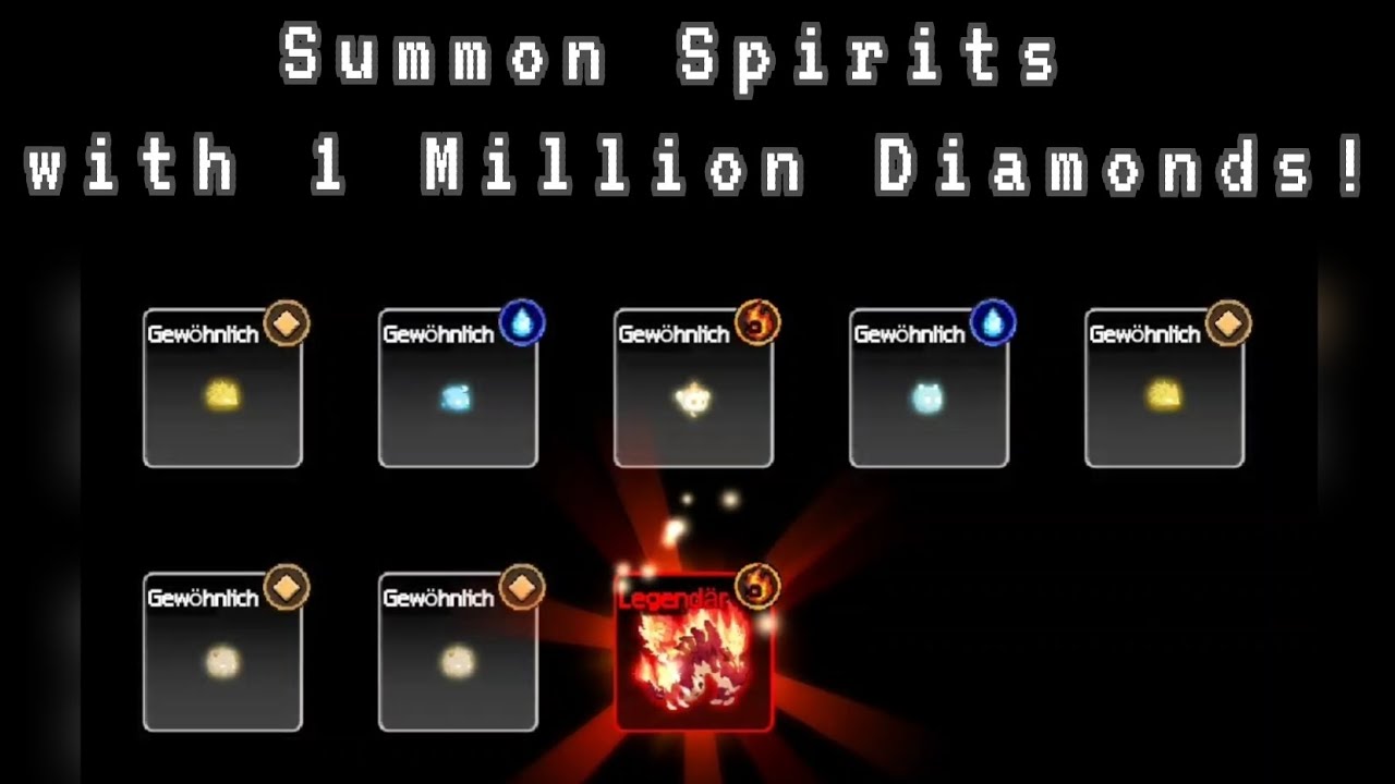 Slayer Legend: Summon Spirits with 1 Million Diamonds!