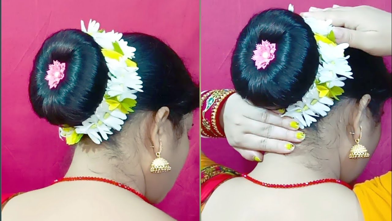 सावन स्पेशल Juda Bun Hairstyle बनाने का बिल्कुल अनोखा और नया तरीका 🧿