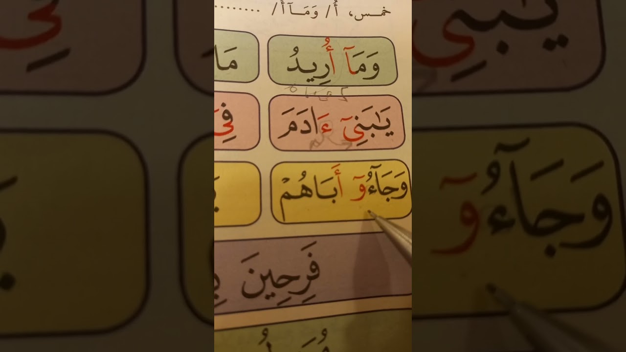 التبيان الجزء الثاني (( المد المنفصل )) .