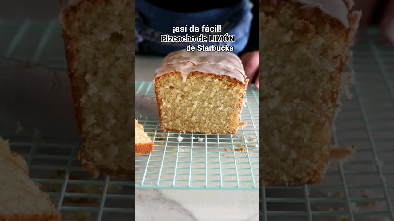 BIZCOCHO/BUDIN esponjoso DE LIMÓN de Starbucks 
