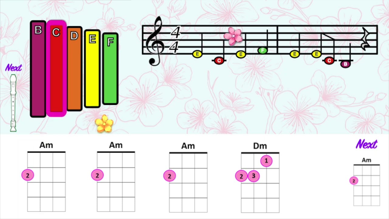 Sakura - Recorder, Xylophone & Ukulele Ensemble