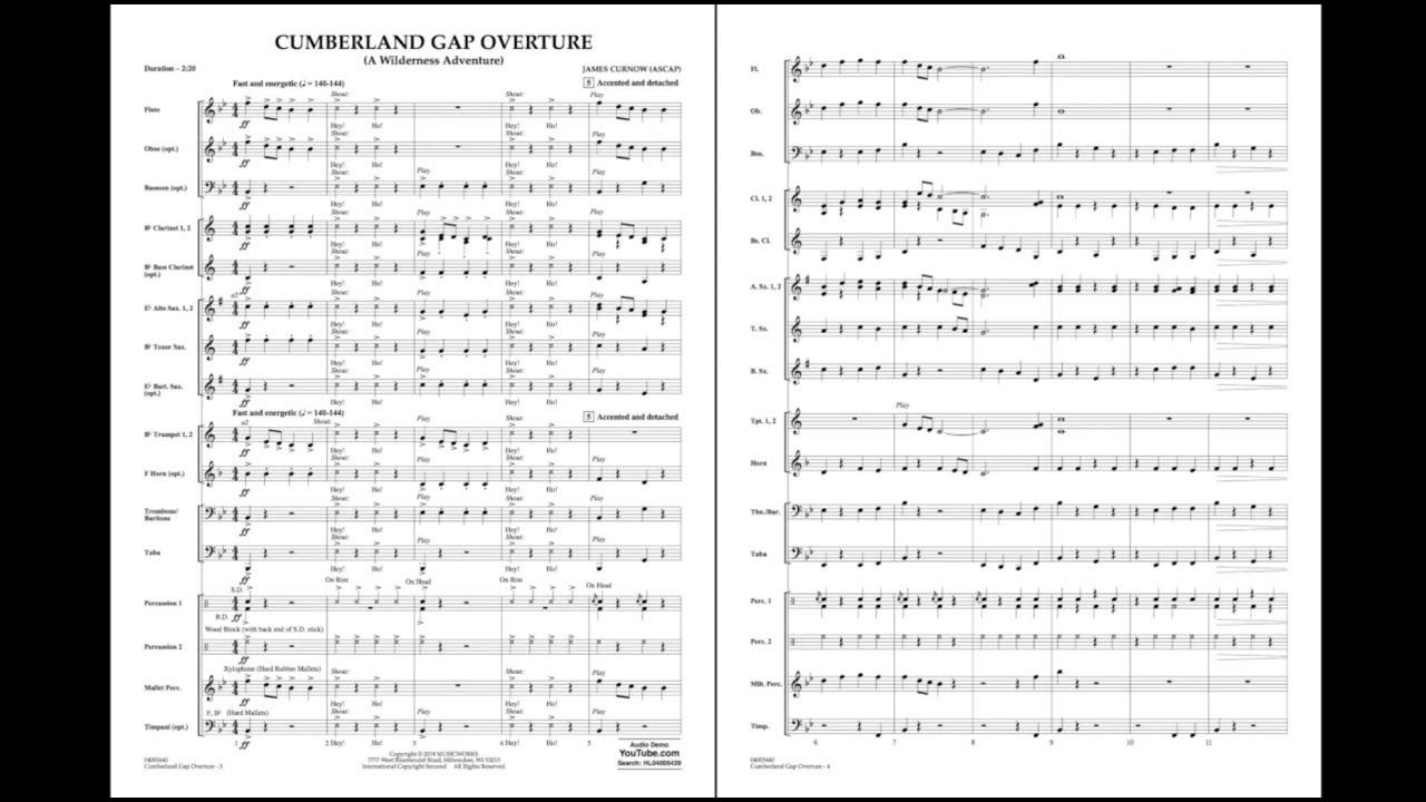 Cumberland Gap Overture (A Wilderness Adventure) by James Curnow