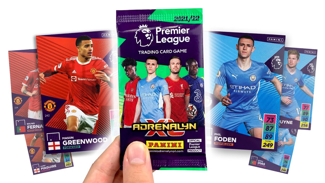 MAN UNITED vs MAN CITY - PANINI ADRENALYN XL 2021/22 CARDS *PREDICTOR*! (Pack Opening!)