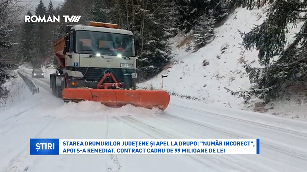 Starea drumurilor județene și apel la Drupo: "număr incorect", apoi s-a remediat