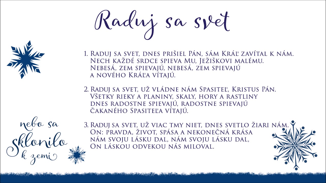 Raduj sa svet (Joy To The World)
