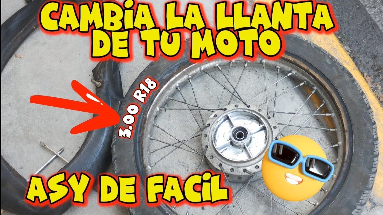 Cómo cambiar la llanta de moto fácil 