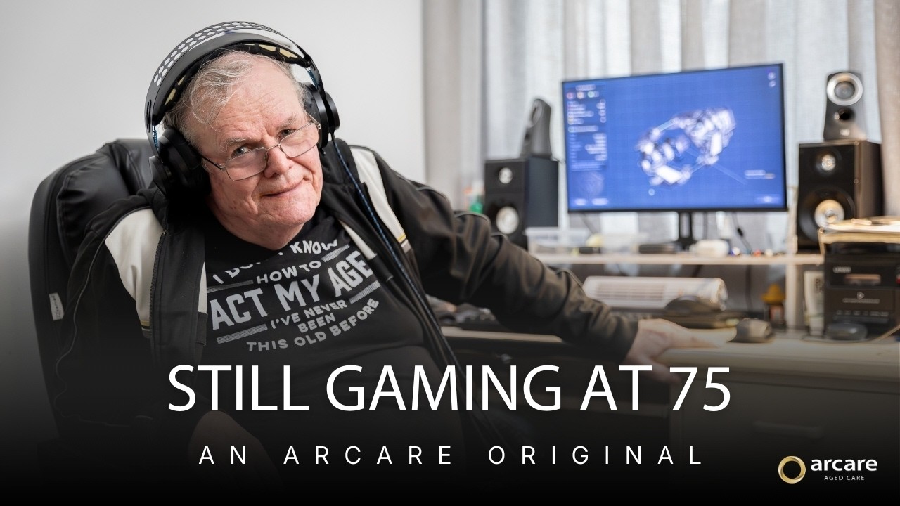 75 Year Old Gamer Rieks Shares His Story | Arcare Aged Care