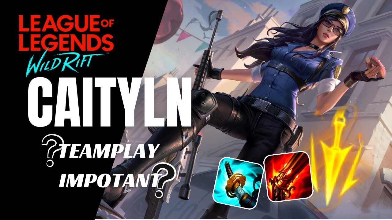 PERFECT TEAMPLAY PERFECT WIN | ADC CAITLYN GAMEPLAY | WILD RIFT | SEASON 8 | BUILD & RUNES