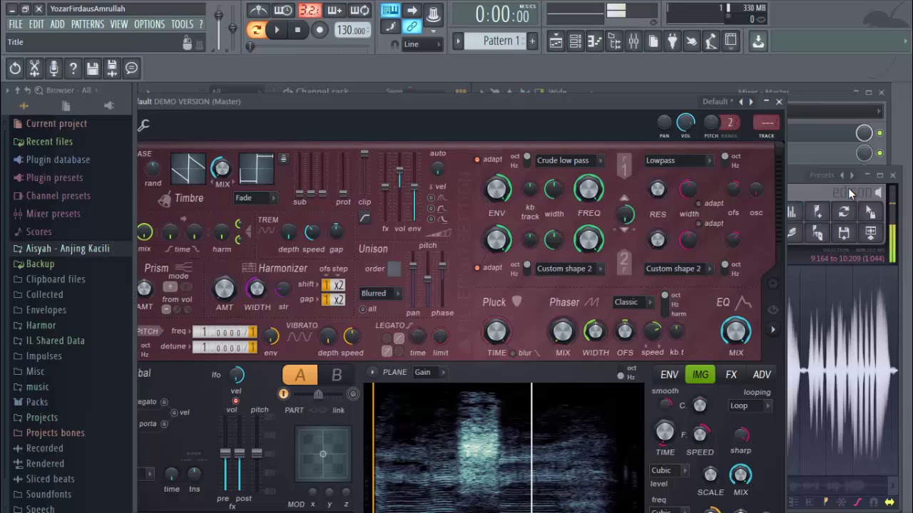 Cara Edit Nada Vocal dengan Harmor