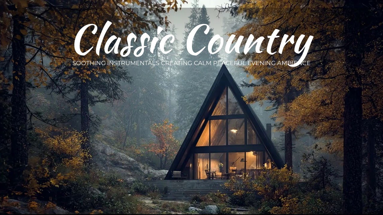 Classic Country | Soothing Instrumentals Creating Calm Peaceful Evening Ambience