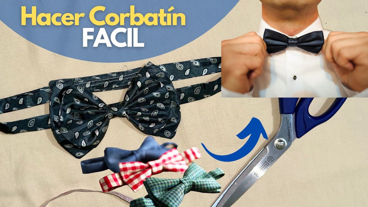 Aprende a hacer un elegante corbatín con poca tela