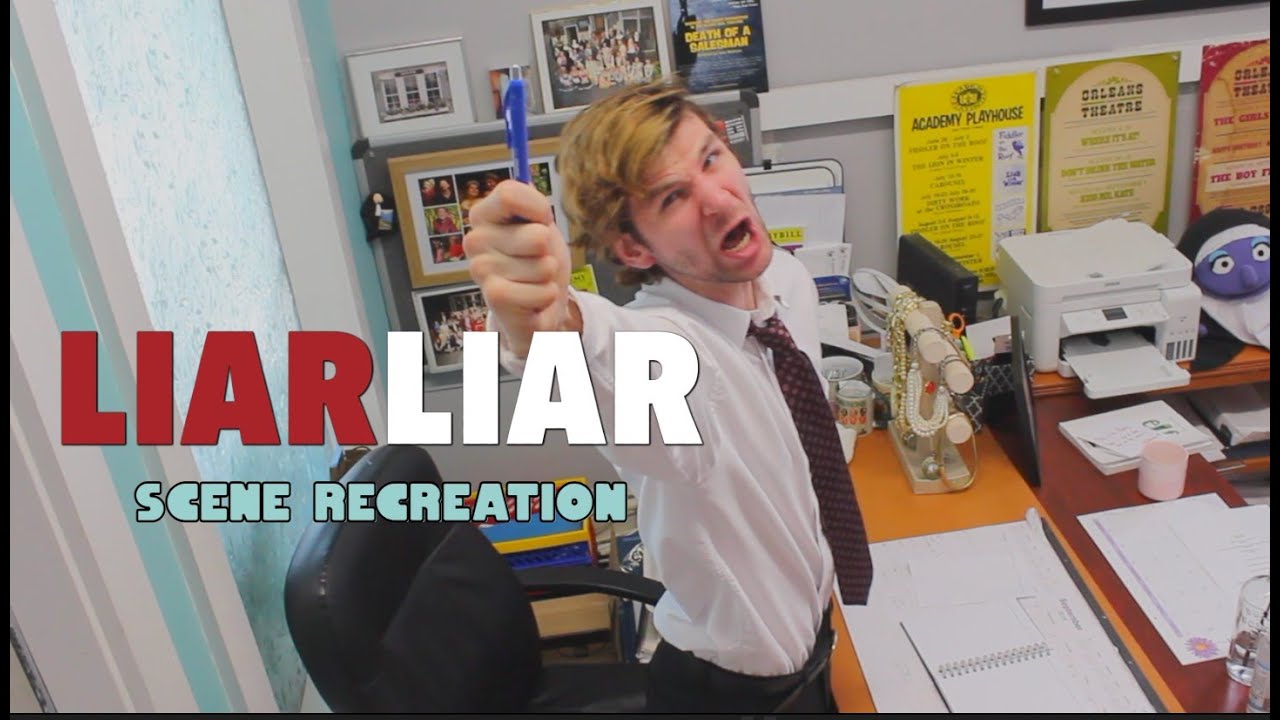 LIAR LIAR Scene Recreation - The Pen is Blue