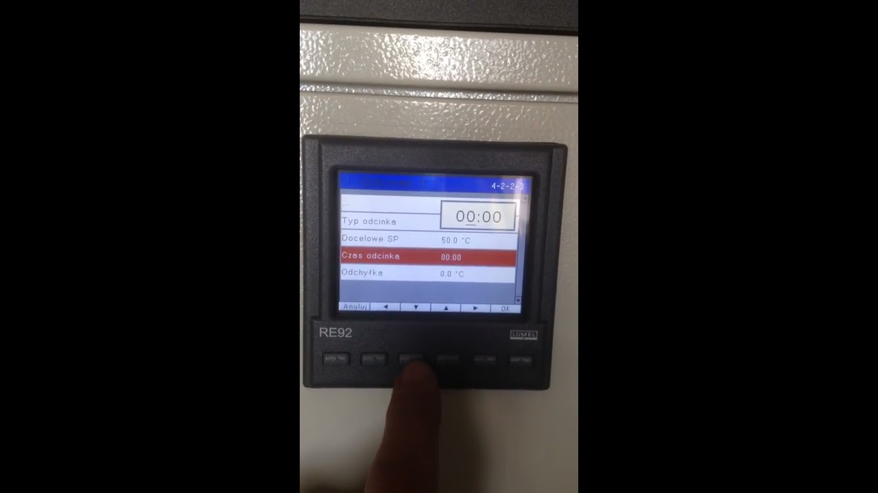 LUMEL RE 92-ustawienia przykładowego programu