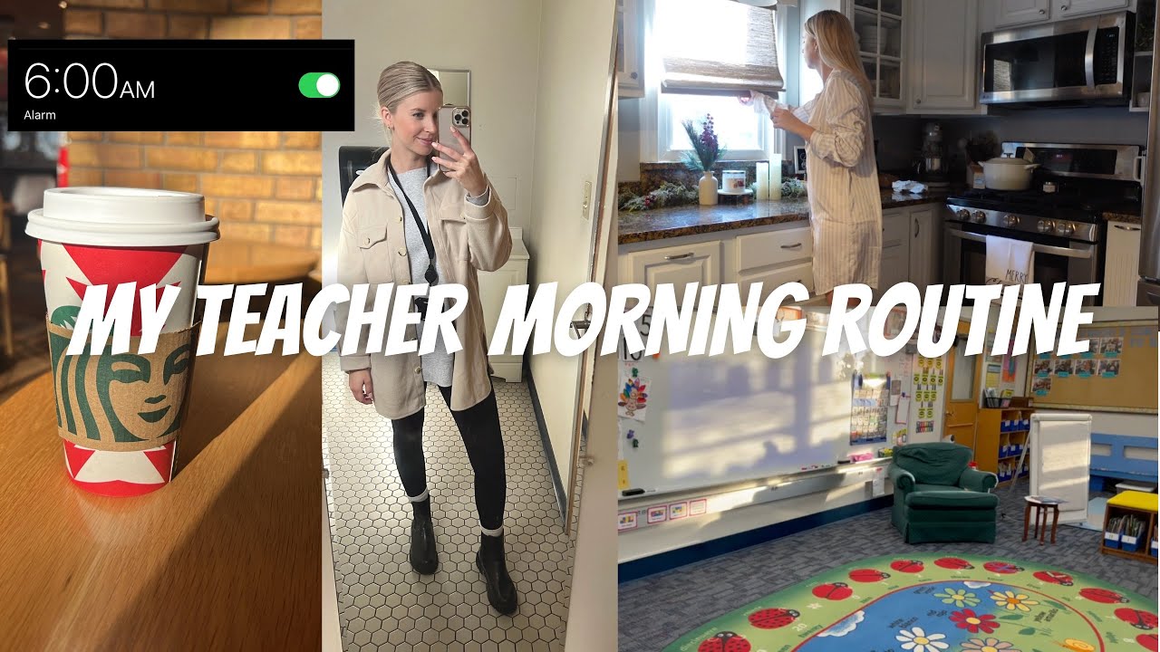 MY MORNING ROUTINE 🌤️| a look into how I start my days as a substitute teacher!