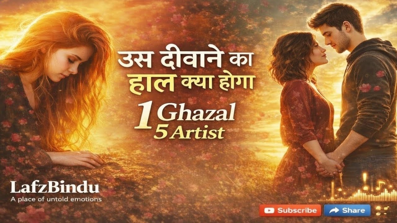 उस दीवाने का हाल क्या होगा | 1 Ghazal 5 Artist | #lafzbindu
