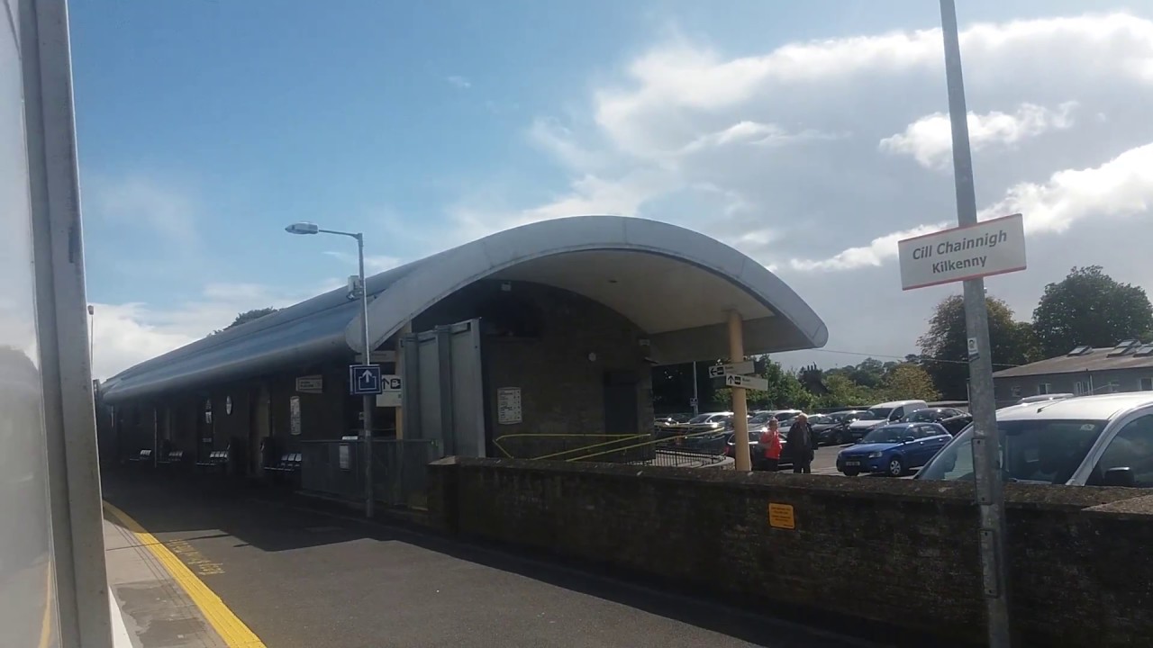 Departing McDonagh Station in Kilkenny on the Waterford-Dublin train