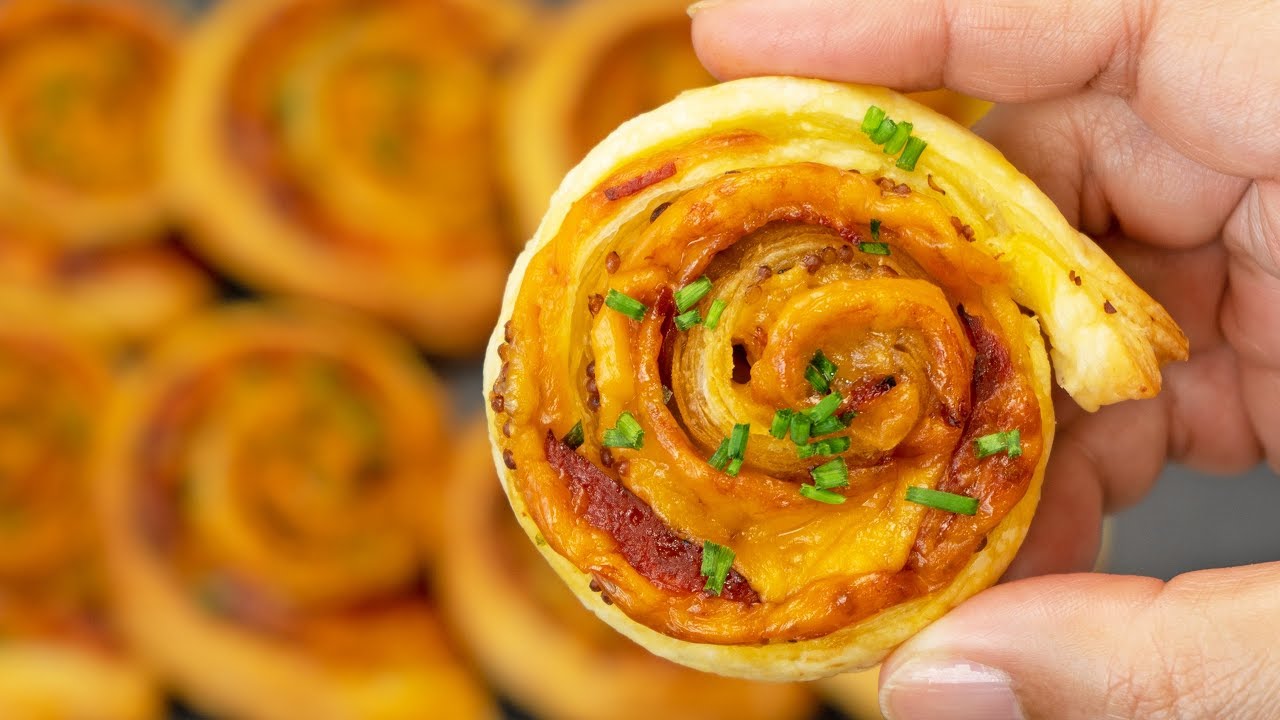 Puff Pastry Chorizo & Cheddar Pinwheels