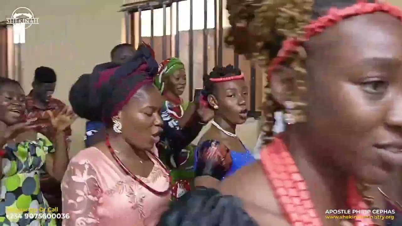 MINISTER RUTH AUGUSTINE AT SHEKINAH FEBRUARY MIRACLE AND COMMUNION SERVICE - APOSTLE PHILIP CEPHAS