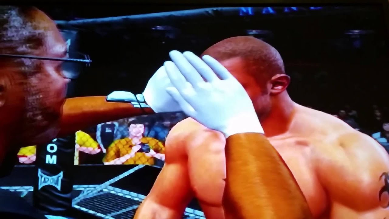 NCAA 14 RTG [ Clifford King fights Luiz Allen]