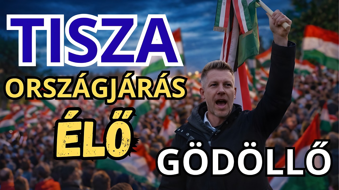 Magyar Péter országjárása - GÖDÖLLŐ - ÉLŐ KÖZVETÍTÉS - TISZA  #tiszapárt #magyarpeter